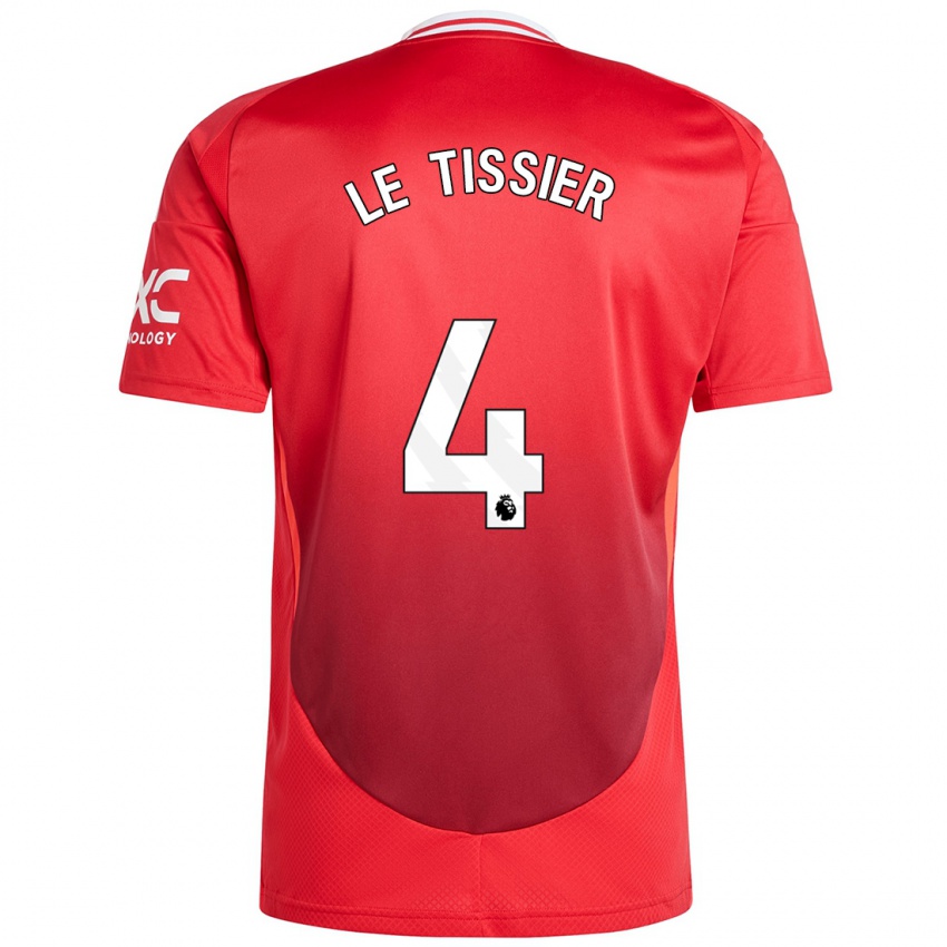 Kinderen Maya Le Tissier #4 Felrood Thuisshirt Thuistenue 2024/25 T-Shirt België