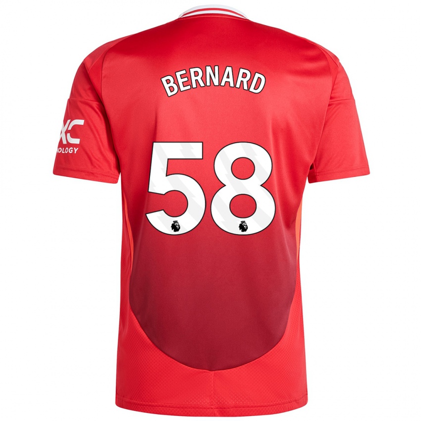 Kinderen Bernard #58 Felrood Thuisshirt Thuistenue 2024/25 T-Shirt België