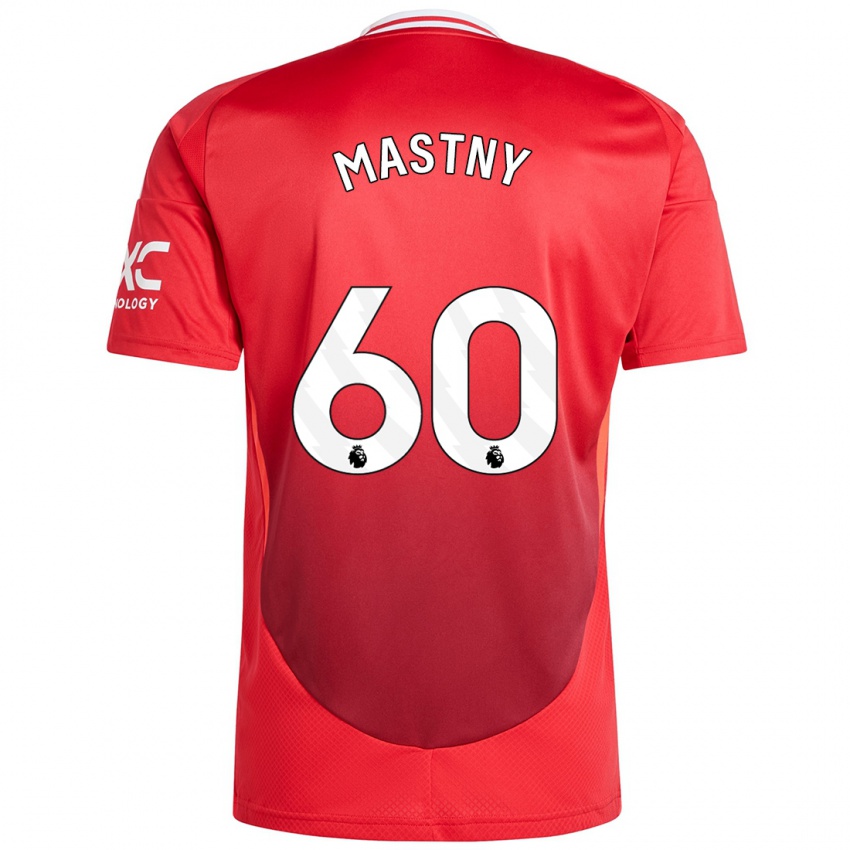 Kinderen Ondrej Mastny #60 Felrood Thuisshirt Thuistenue 2024/25 T-Shirt België