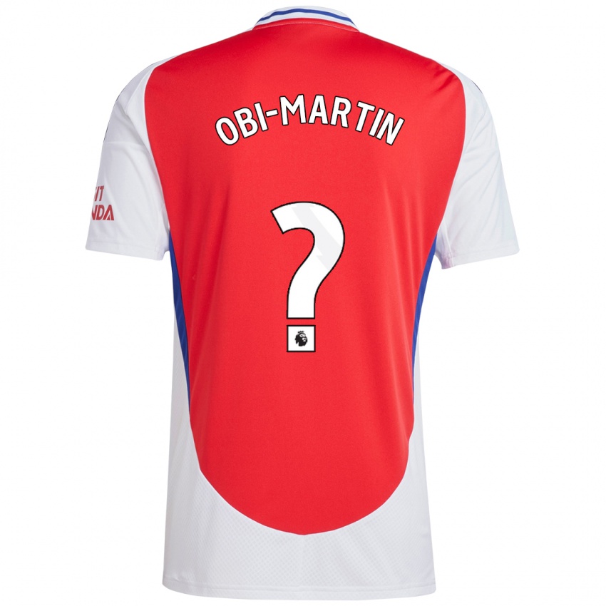 Enfant Maillot Chido Obi-Martin #0 Rouge Blanc Tenues Domicile 2024/25 T-Shirt Belgique