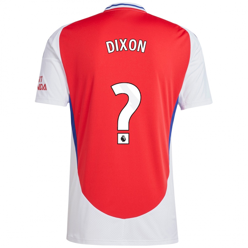 Enfant Maillot Danny Dixon #0 Rouge Blanc Tenues Domicile 2024/25 T-Shirt Belgique