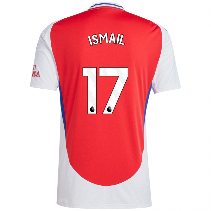 Enfant Maillot Cam'ron Ismail #17 Rouge Blanc Tenues Domicile 2024/25 T-Shirt Belgique