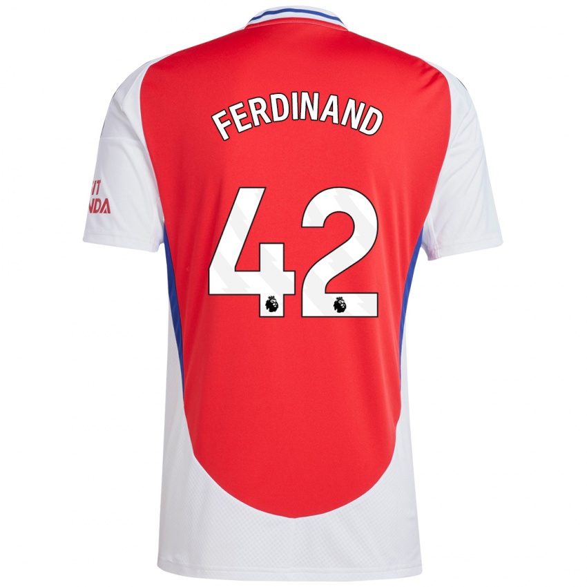 Enfant Maillot Seb Ferdinand #42 Rouge Blanc Tenues Domicile 2024/25 T-Shirt Belgique