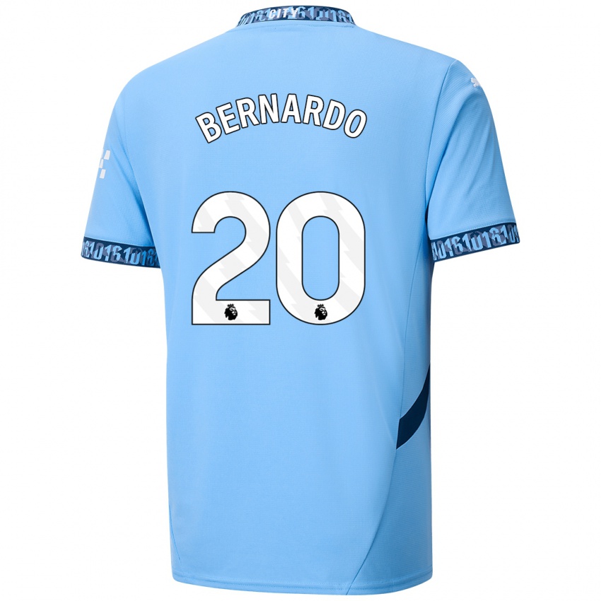 Kinder Bernardo Silva #20 Marineblau Heimtrikot Trikot 2024/25 T-Shirt Belgien