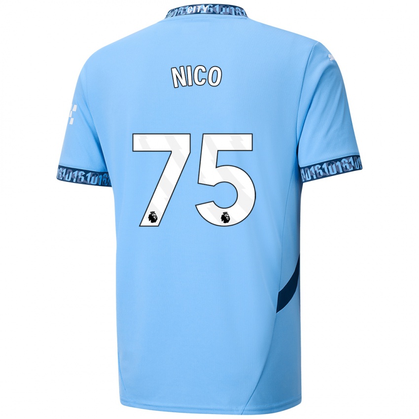 Kinder Nico O'reilly #75 Marineblau Heimtrikot Trikot 2024/25 T-Shirt Belgien