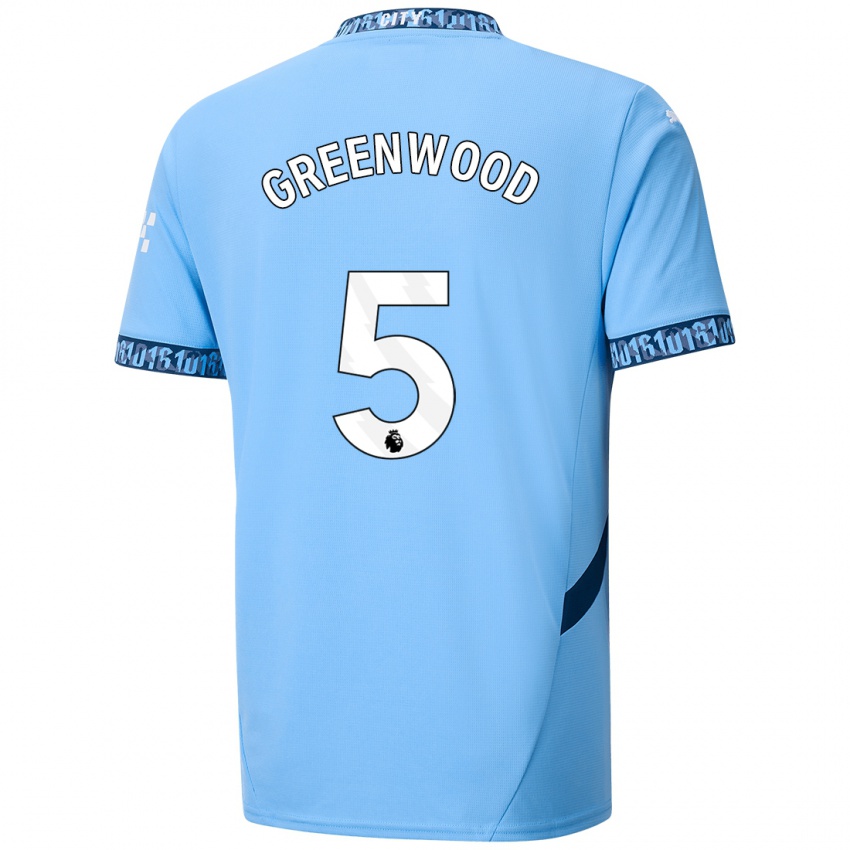 Kinder Alex Greenwood #5 Marineblau Heimtrikot Trikot 2024/25 T-Shirt Belgien