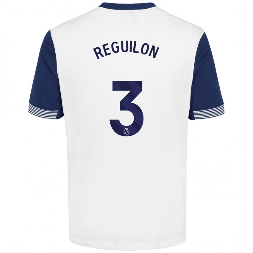 Kinderen Sergio Reguilon #3 Wit Blauw Thuisshirt Thuistenue 2024/25 T-Shirt België