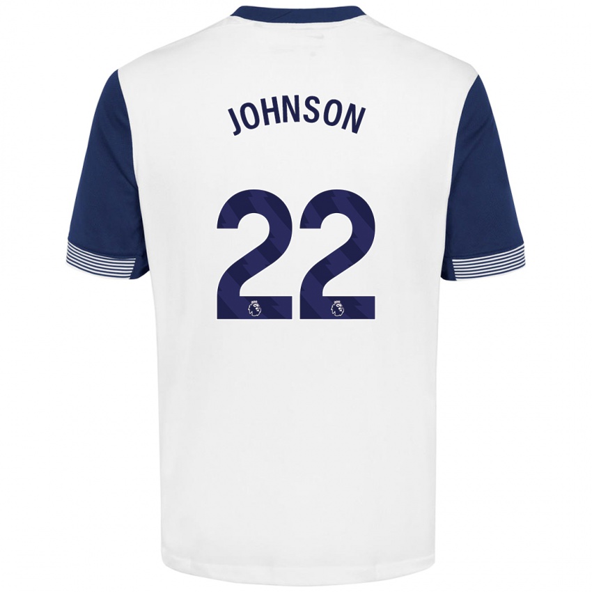 Kinderen Brennan Johnson #22 Wit Blauw Thuisshirt Thuistenue 2024/25 T-Shirt België