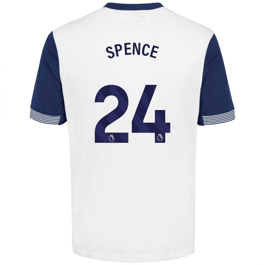 Kinderen Djed Spence #24 Wit Blauw Thuisshirt Thuistenue 2024/25 T-Shirt België