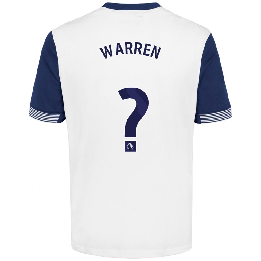 Kinderen Charlie Warren #0 Wit Blauw Thuisshirt Thuistenue 2024/25 T-Shirt België