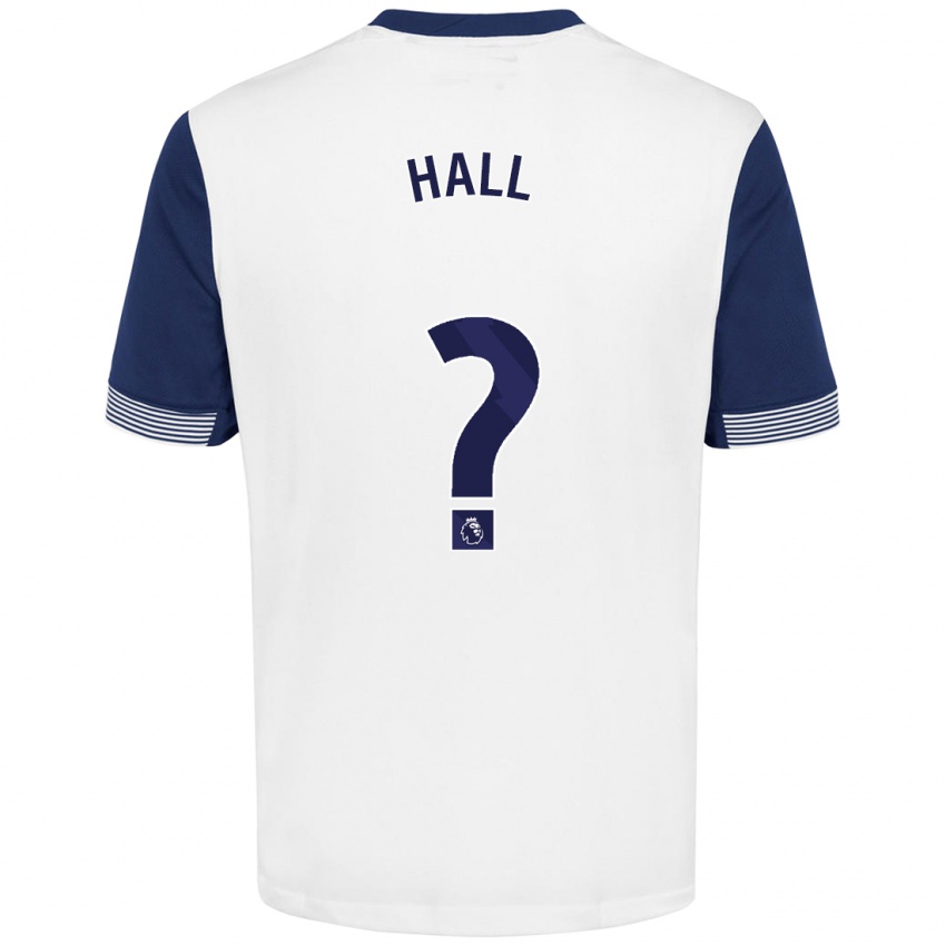 Kinderen Tye Hall #0 Wit Blauw Thuisshirt Thuistenue 2024/25 T-Shirt België