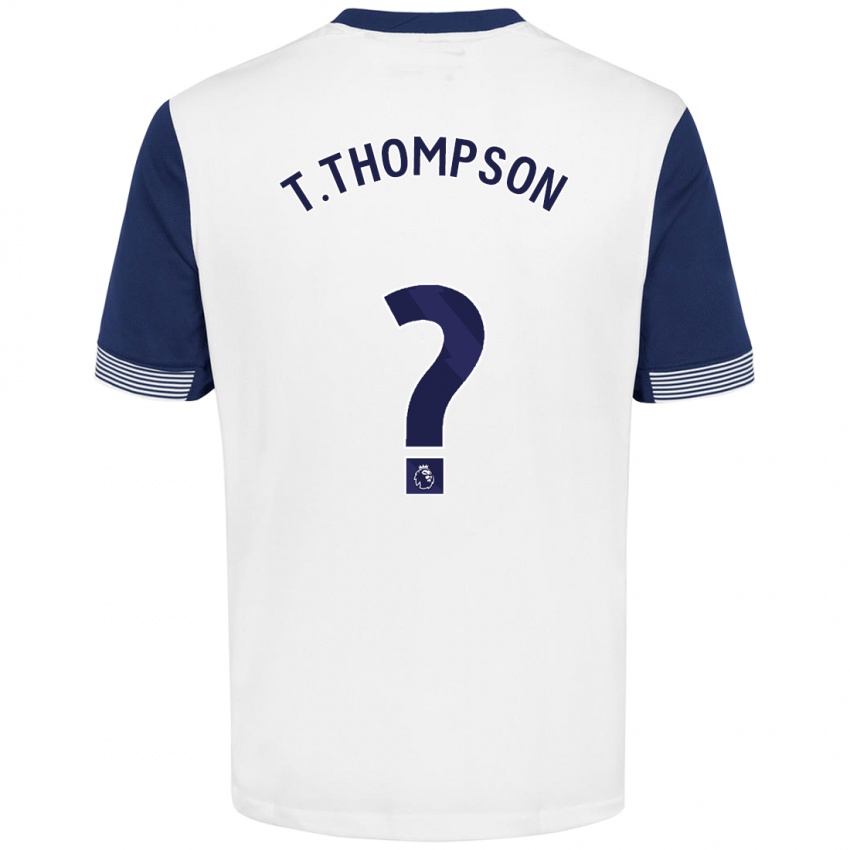 Kinderen Tynan Thompson #0 Wit Blauw Thuisshirt Thuistenue 2024/25 T-Shirt België