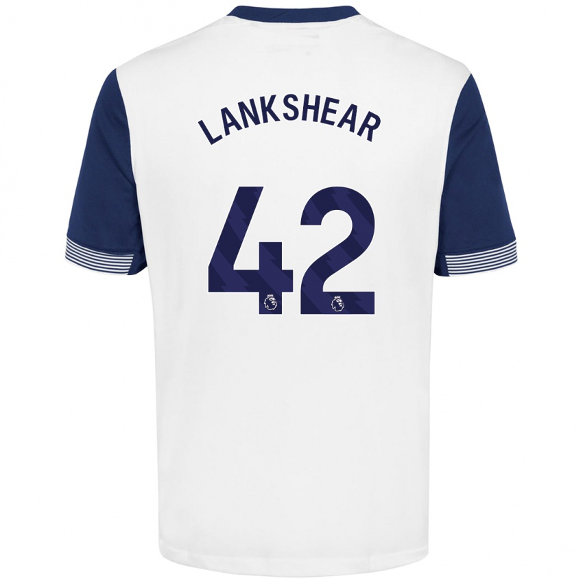 Kinderen Will Lankshear #42 Wit Blauw Thuisshirt Thuistenue 2024/25 T-Shirt België