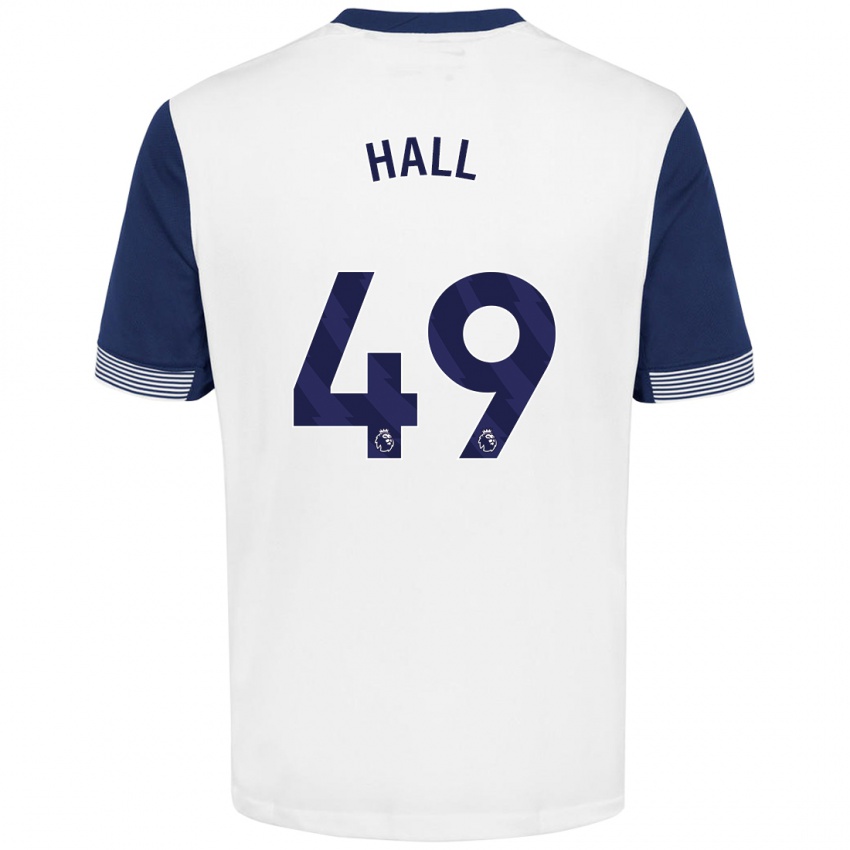 Kinderen Tyrese Hall #49 Wit Blauw Thuisshirt Thuistenue 2024/25 T-Shirt België