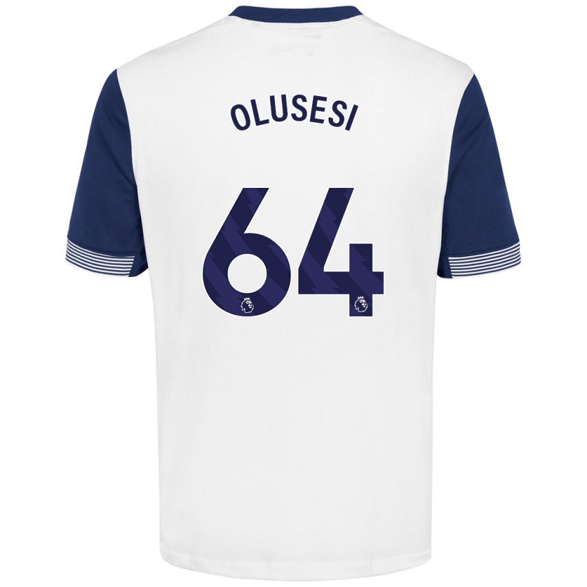 Kinderen Callum Olusesi #64 Wit Blauw Thuisshirt Thuistenue 2024/25 T-Shirt België