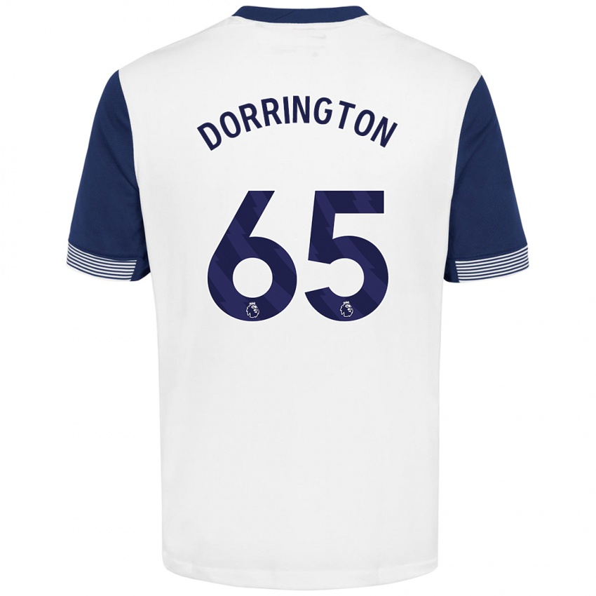 Kinderen Alfie Dorrington #65 Wit Blauw Thuisshirt Thuistenue 2024/25 T-Shirt België