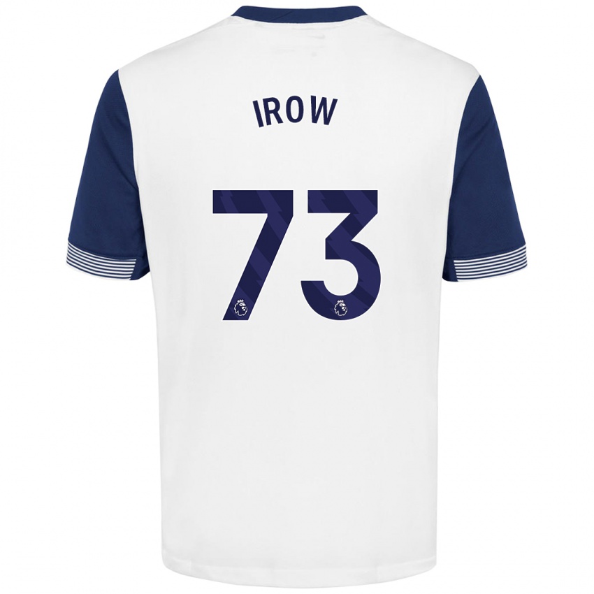 Kinderen Oliver Irow #73 Wit Blauw Thuisshirt Thuistenue 2024/25 T-Shirt België