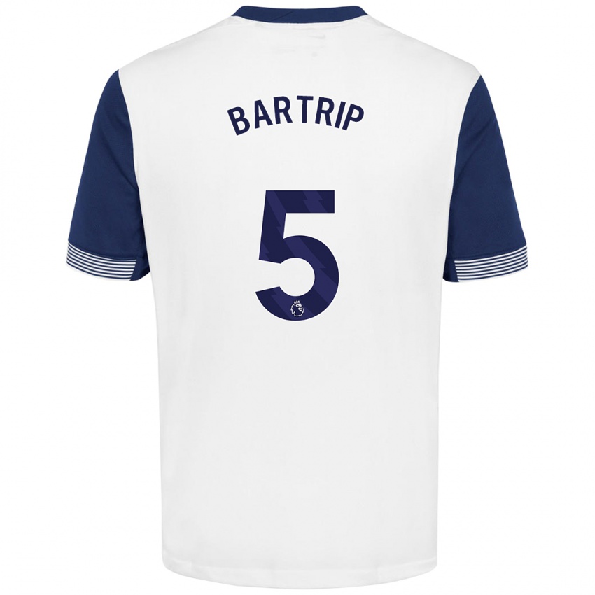 Kinderen Molly Bartrip #5 Wit Blauw Thuisshirt Thuistenue 2024/25 T-Shirt België