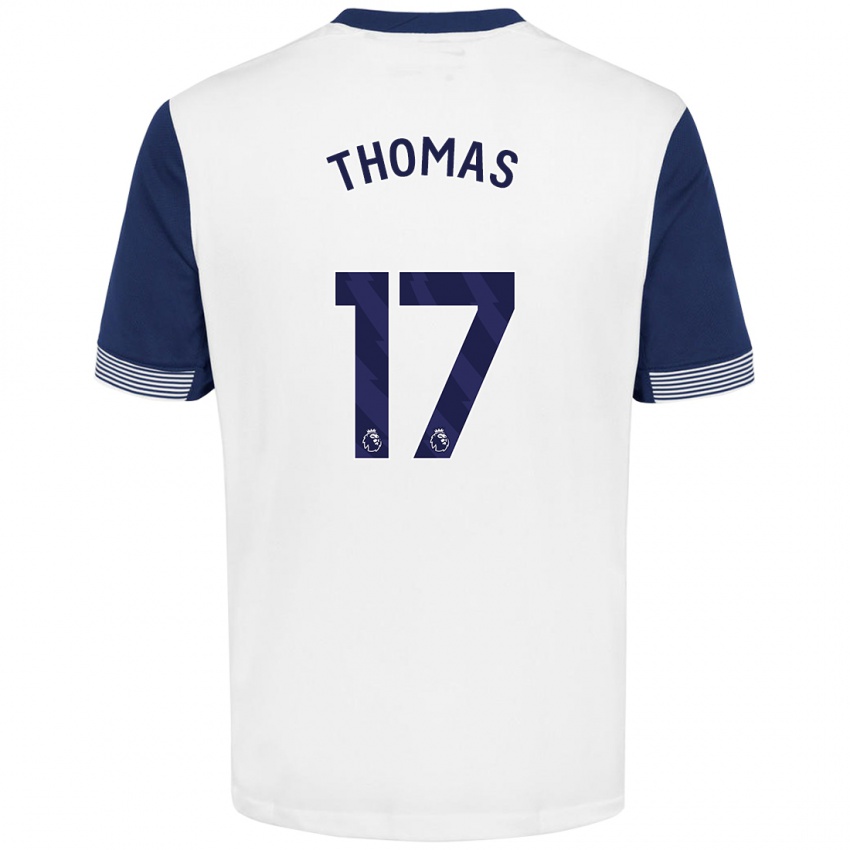 Kinderen Martha Thomas #17 Wit Blauw Thuisshirt Thuistenue 2024/25 T-Shirt België