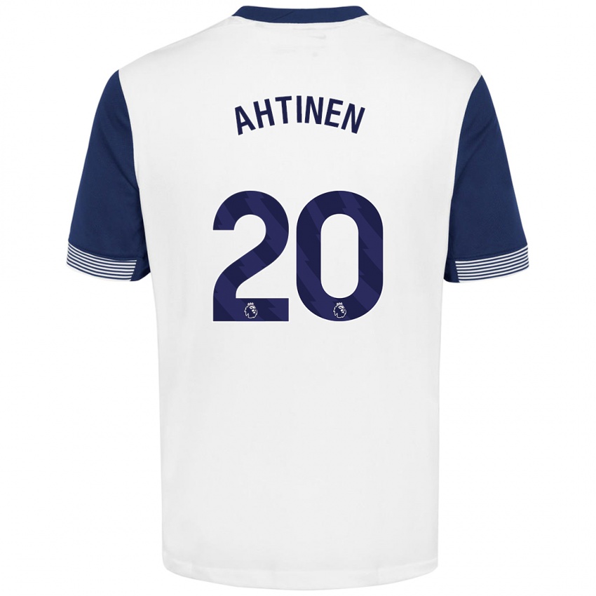 Kinderen Olga Ahtinen #20 Wit Blauw Thuisshirt Thuistenue 2024/25 T-Shirt België