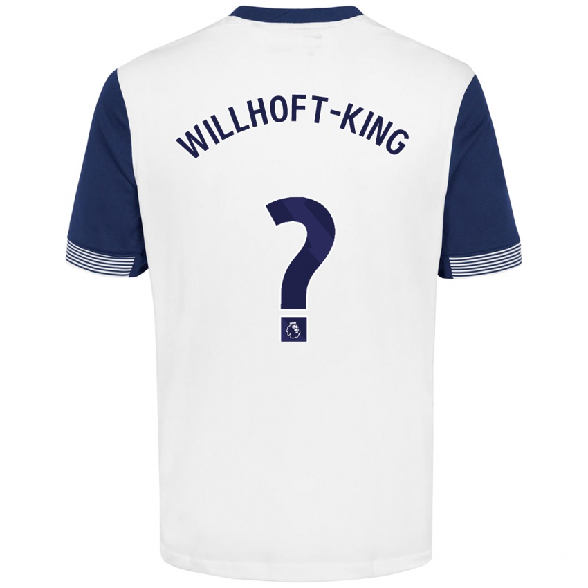 Kinderen Han Willhoft-King #0 Wit Blauw Thuisshirt Thuistenue 2024/25 T-Shirt België