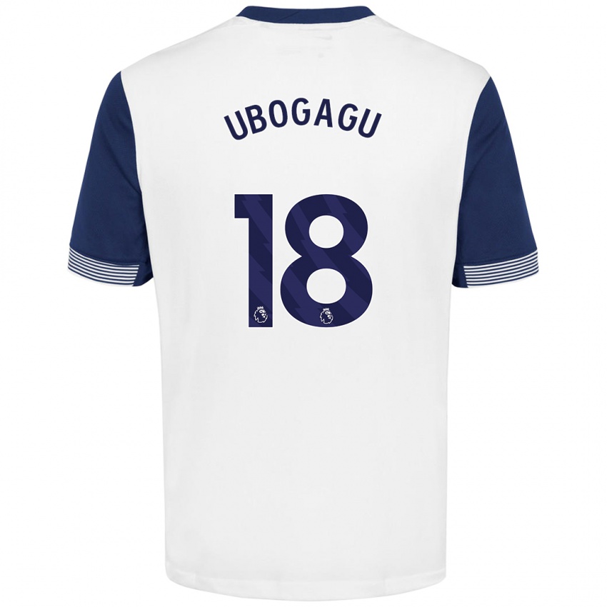 Kinderen Chioma Ubogagu #18 Wit Blauw Thuisshirt Thuistenue 2024/25 T-Shirt België