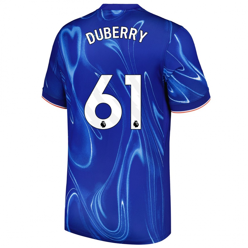 Enfant Maillot Zain Silcott-Duberry #61 Bleu Blanc Tenues Domicile 2024/25 T-Shirt Belgique