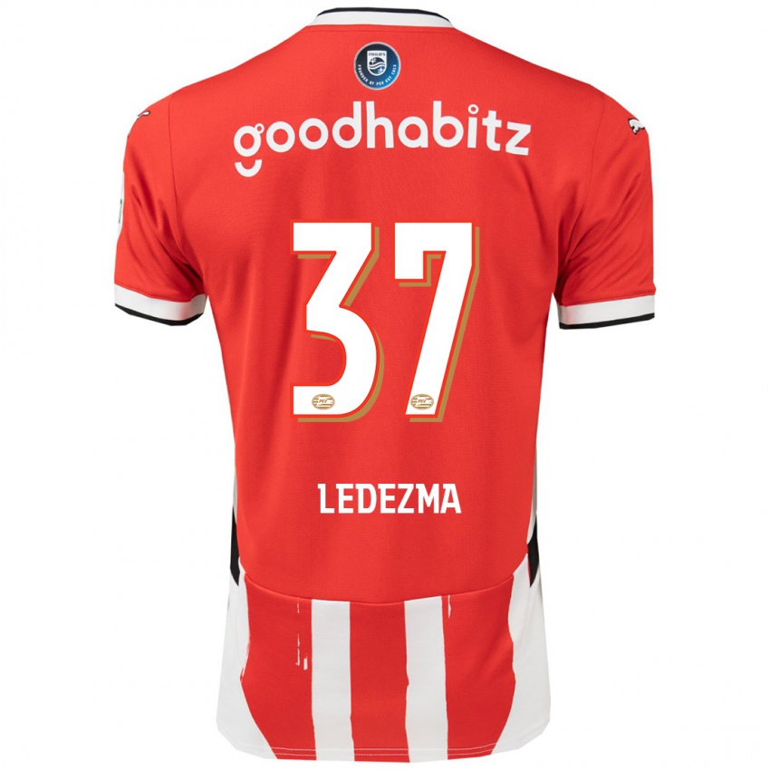 Kinderen Richard Ledezma #37 Rood Wit Thuisshirt Thuistenue 2024/25 T-Shirt België