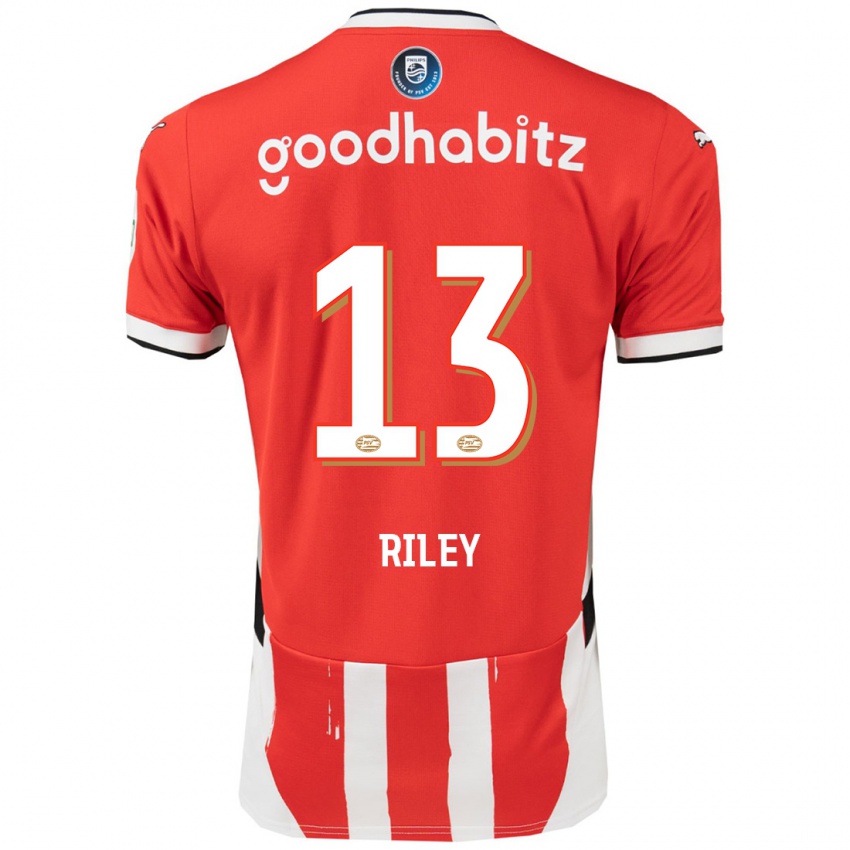 Kinder Indiah-Paige Riley #13 Rot Weiß Heimtrikot Trikot 2024/25 T-Shirt Belgien