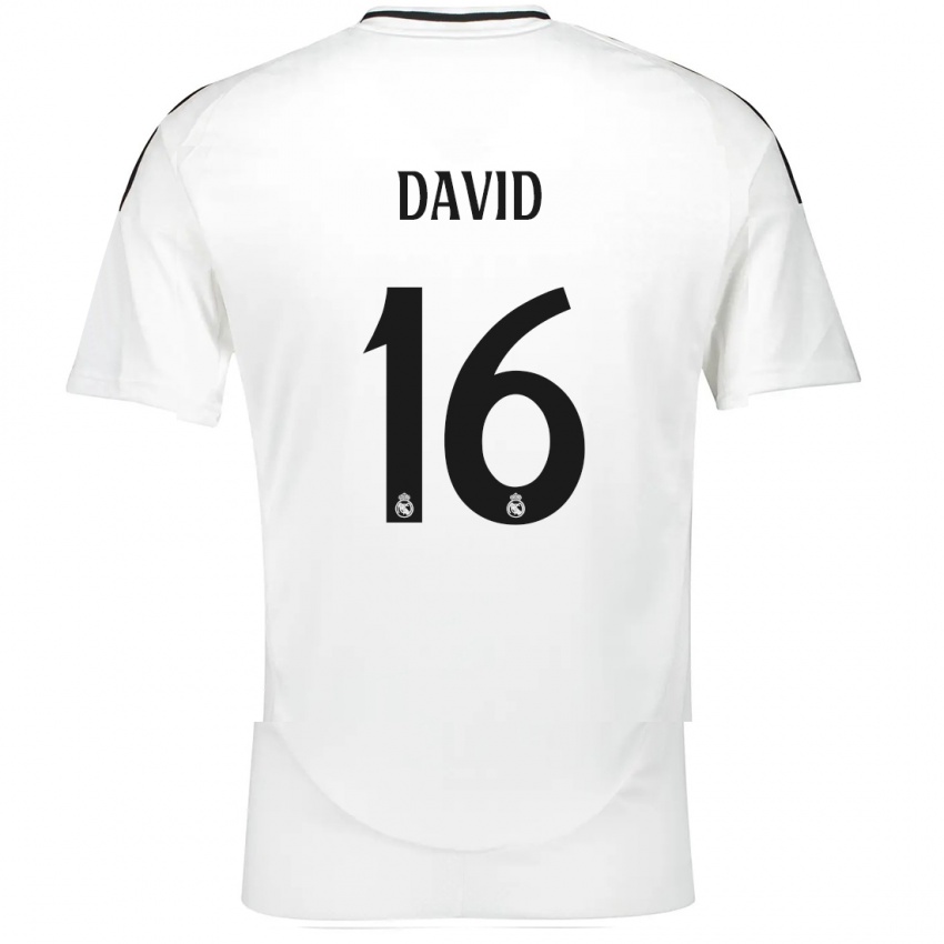 Kinderen Antonio David #16 Wit Thuisshirt Thuistenue 2024/25 T-Shirt België