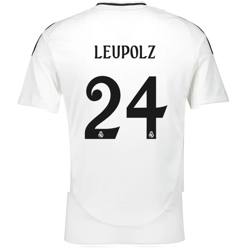 Kinderen Melanie Leupolz #24 Wit Thuisshirt Thuistenue 2024/25 T-Shirt België