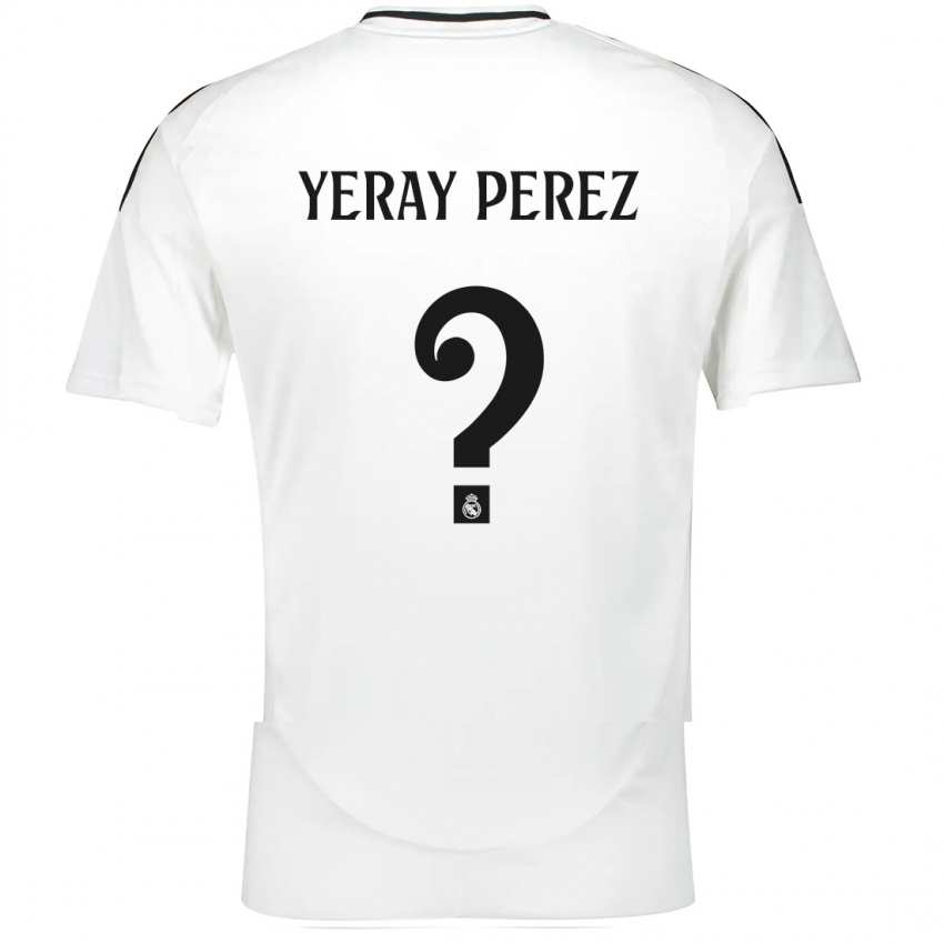 Kinder Yeray Perez #0 Weiß Heimtrikot Trikot 2024/25 T-Shirt Belgien