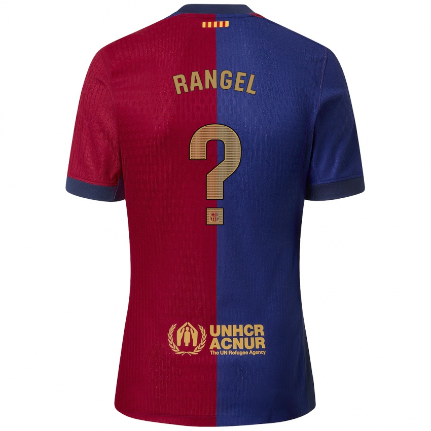 Enfant Maillot Héctor Rangel #0 Bleu Rouge Tenues Domicile 2024/25 T-Shirt Belgique