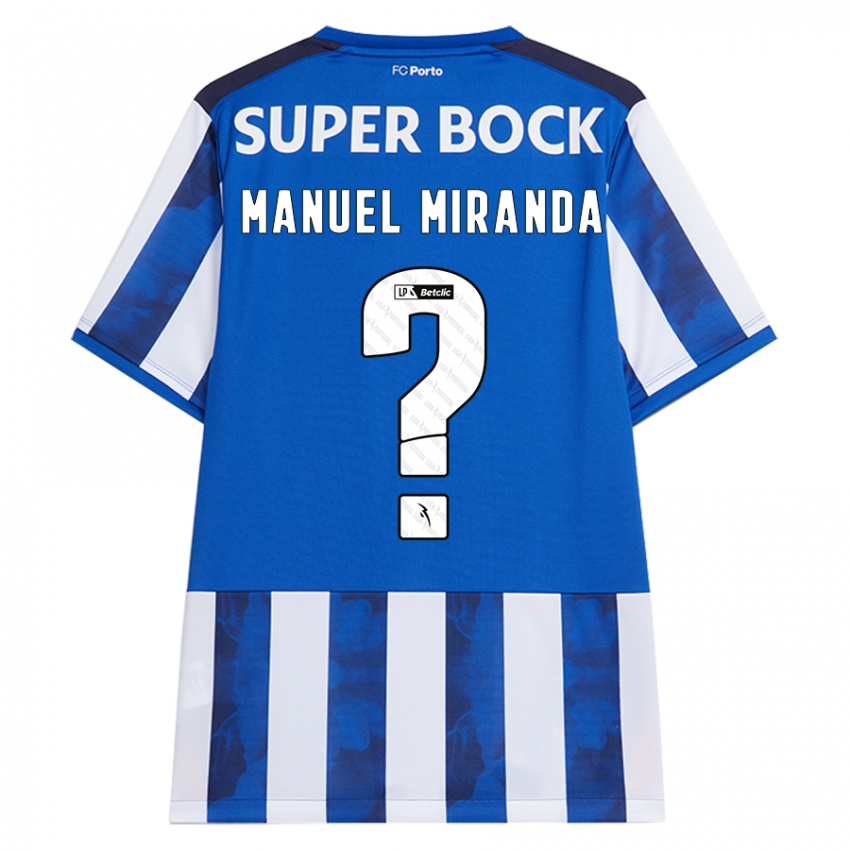 Kinderen Manuel Miranda #0 Blauw Wit Thuisshirt Thuistenue 2024/25 T-Shirt België