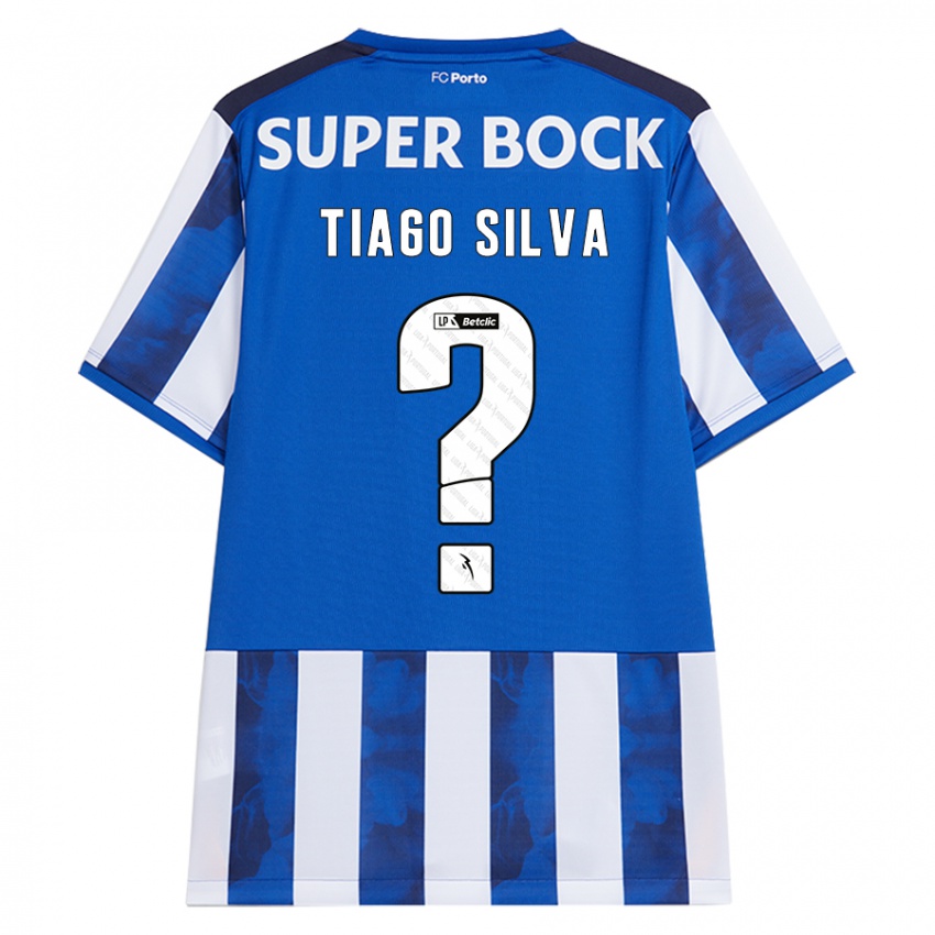 Kinderen Tiago Silva #0 Blauw Wit Thuisshirt Thuistenue 2024/25 T-Shirt België