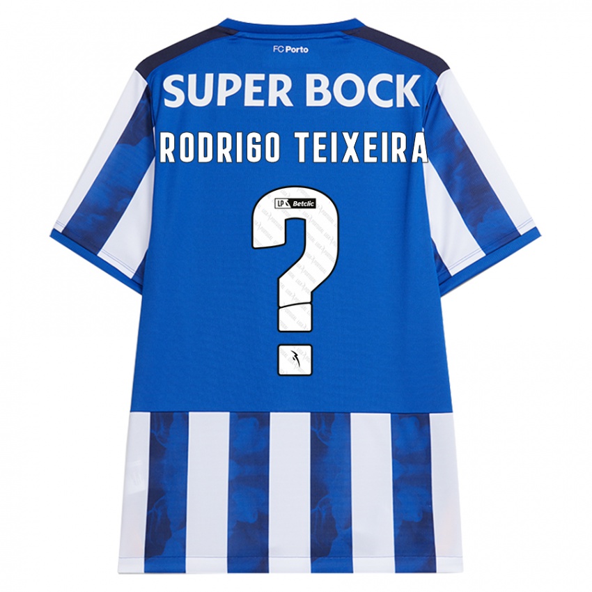 Kinderen Rodrigo Teixeira #0 Blauw Wit Thuisshirt Thuistenue 2024/25 T-Shirt België