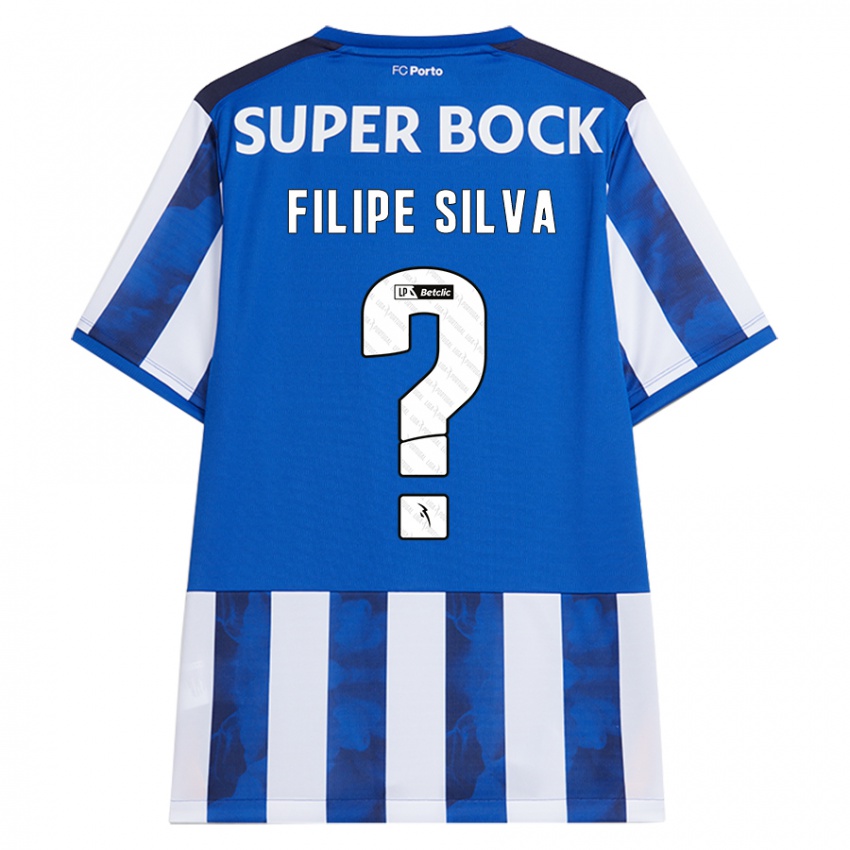 Kinderen Filipe Silva #0 Blauw Wit Thuisshirt Thuistenue 2024/25 T-Shirt België