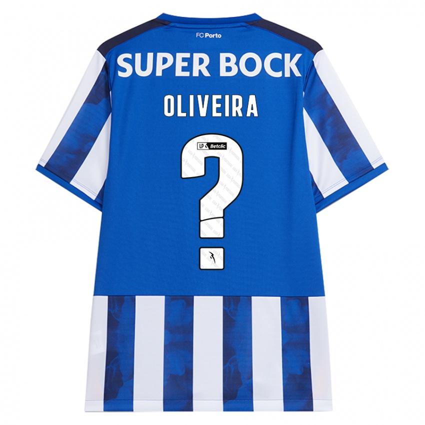 Kinderen Gonçalo Oliveira #0 Blauw Wit Thuisshirt Thuistenue 2024/25 T-Shirt België