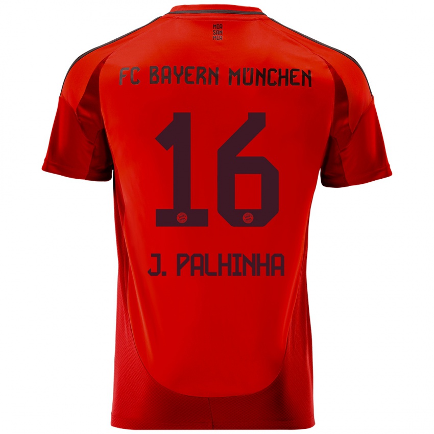 Kinderen João Palhinha #16 Rood Thuisshirt Thuistenue 2024/25 T-Shirt België