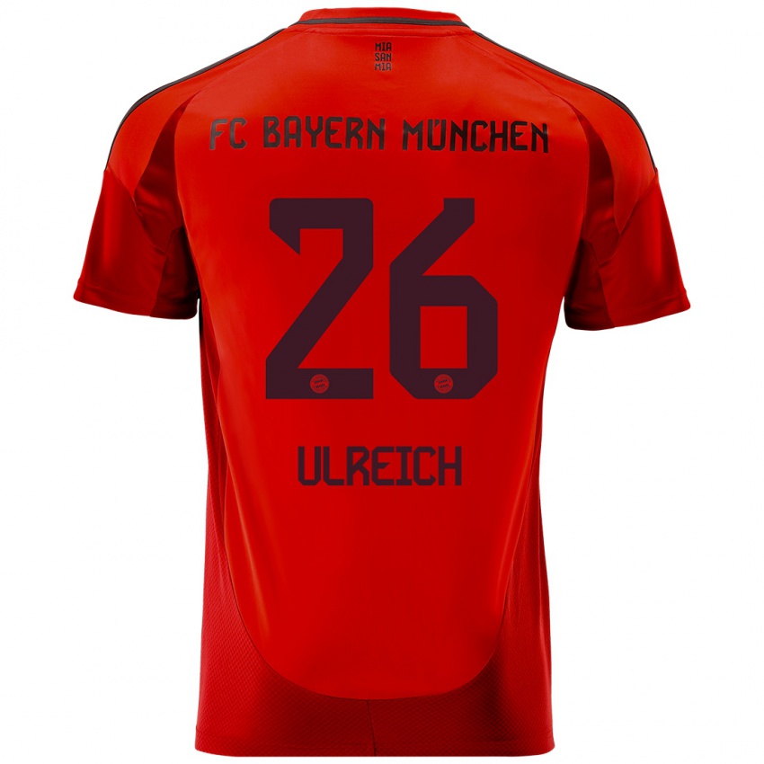 Enfant Maillot Sven Ulreich #26 Rouge Tenues Domicile 2024/25 T-Shirt Belgique