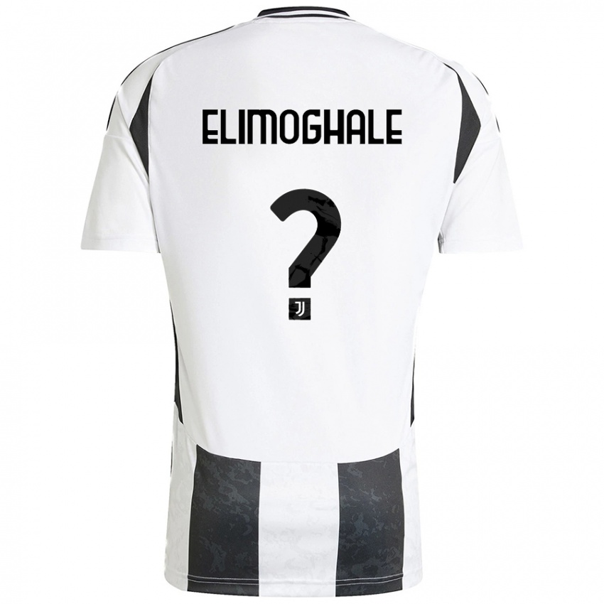 Enfant Maillot Destiny Elimoghale #0 Blanc Noir Tenues Domicile 2024/25 T-Shirt Belgique