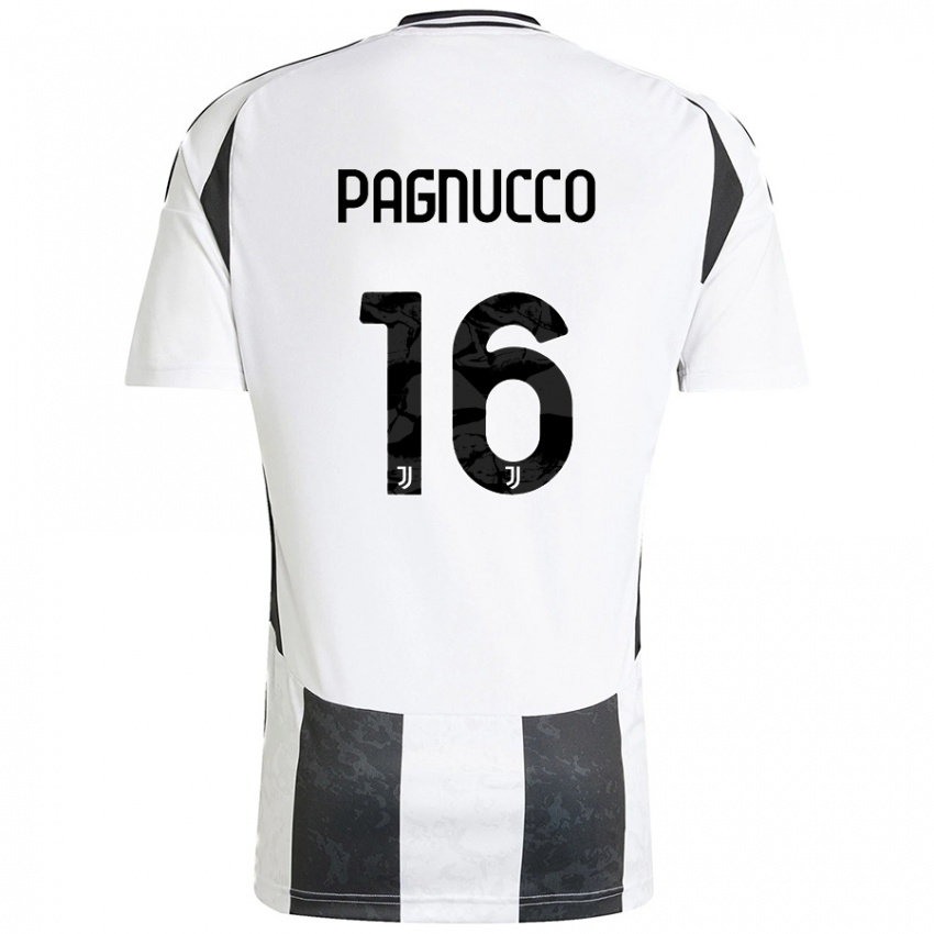 Kinderen Filippo Pagnucco #16 Wit Zwart Thuisshirt Thuistenue 2024/25 T-Shirt België