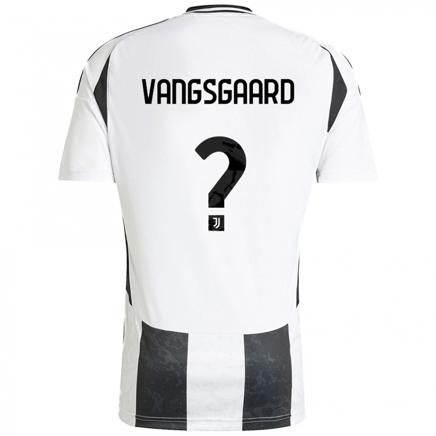 Enfant Maillot Amalie Vangsgaard #0 Blanc Noir Tenues Domicile 2024/25 T-Shirt Belgique