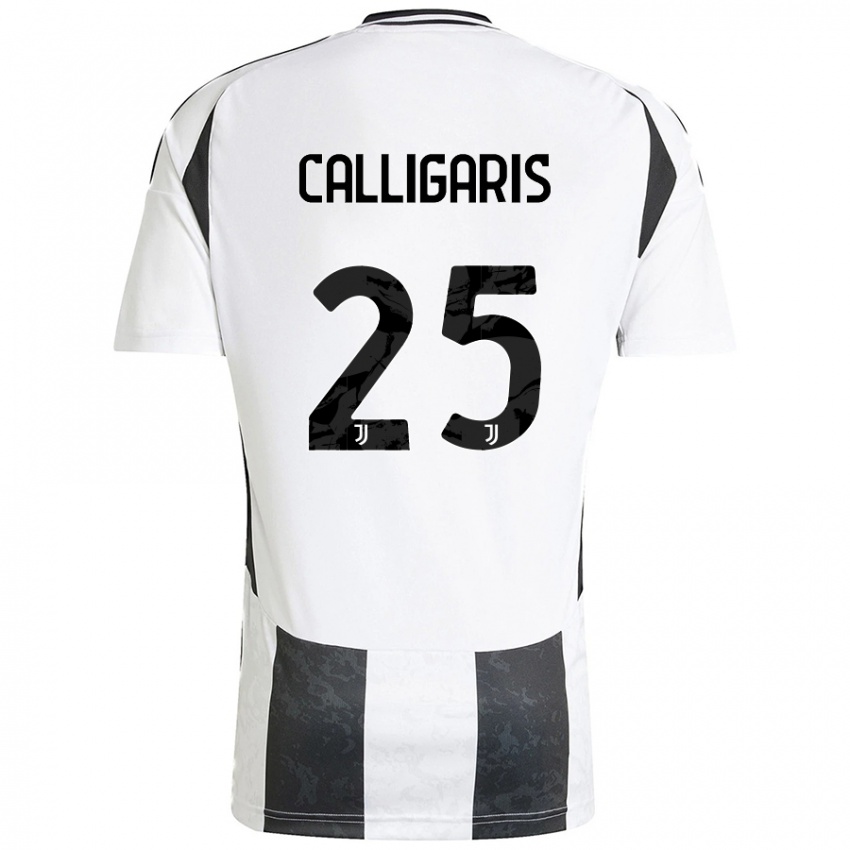 Enfant Maillot Viola Calligaris #25 Blanc Noir Tenues Domicile 2024/25 T-Shirt Belgique