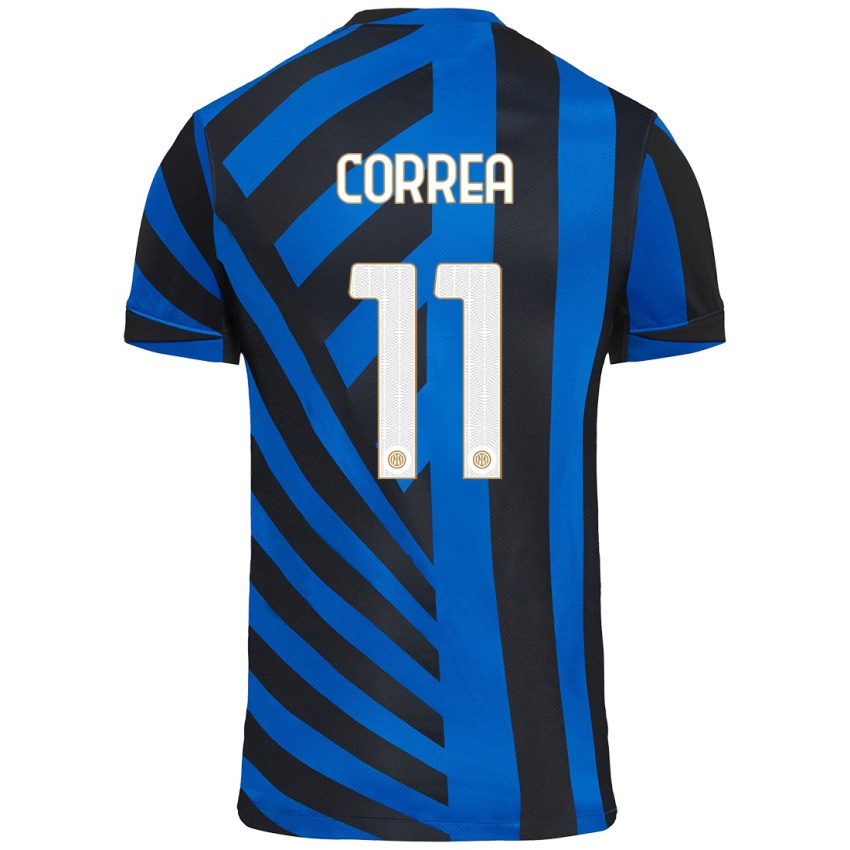 Kinderen Joaquin Correa #11 Blauw Zwart Thuisshirt Thuistenue 2024/25 T-Shirt België