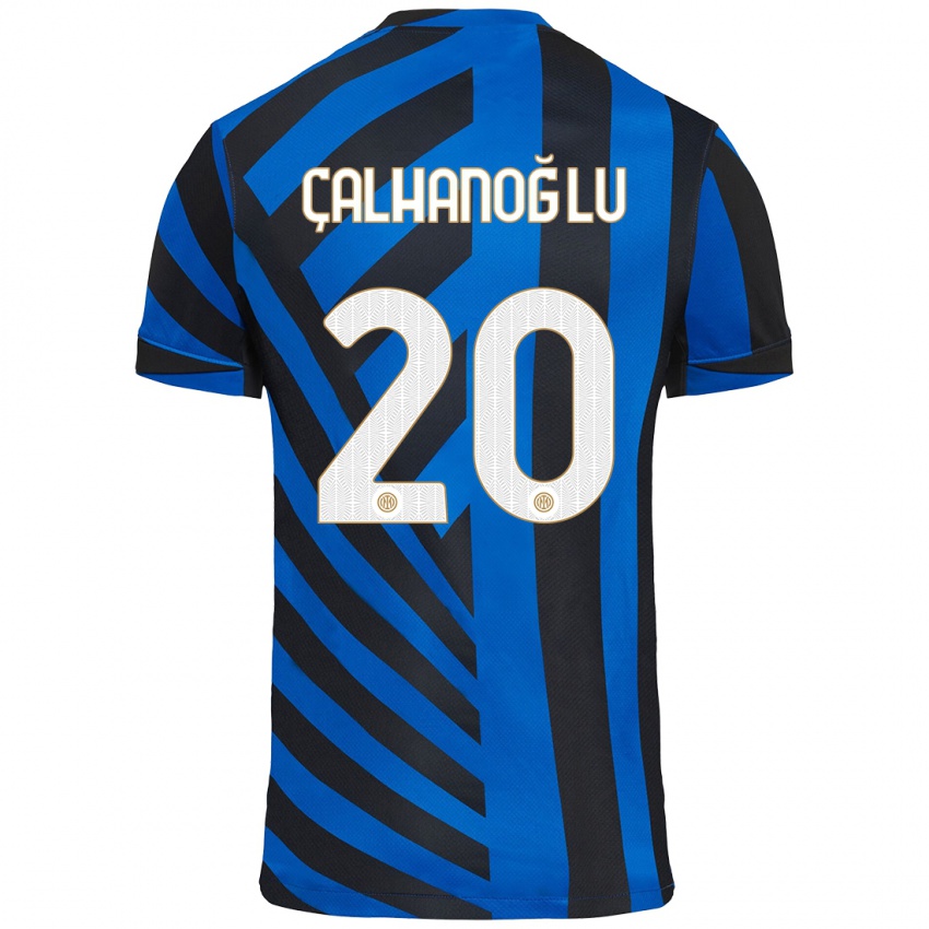 Kinderen Hakan Calhanoglu #20 Blauw Zwart Thuisshirt Thuistenue 2024/25 T-Shirt België