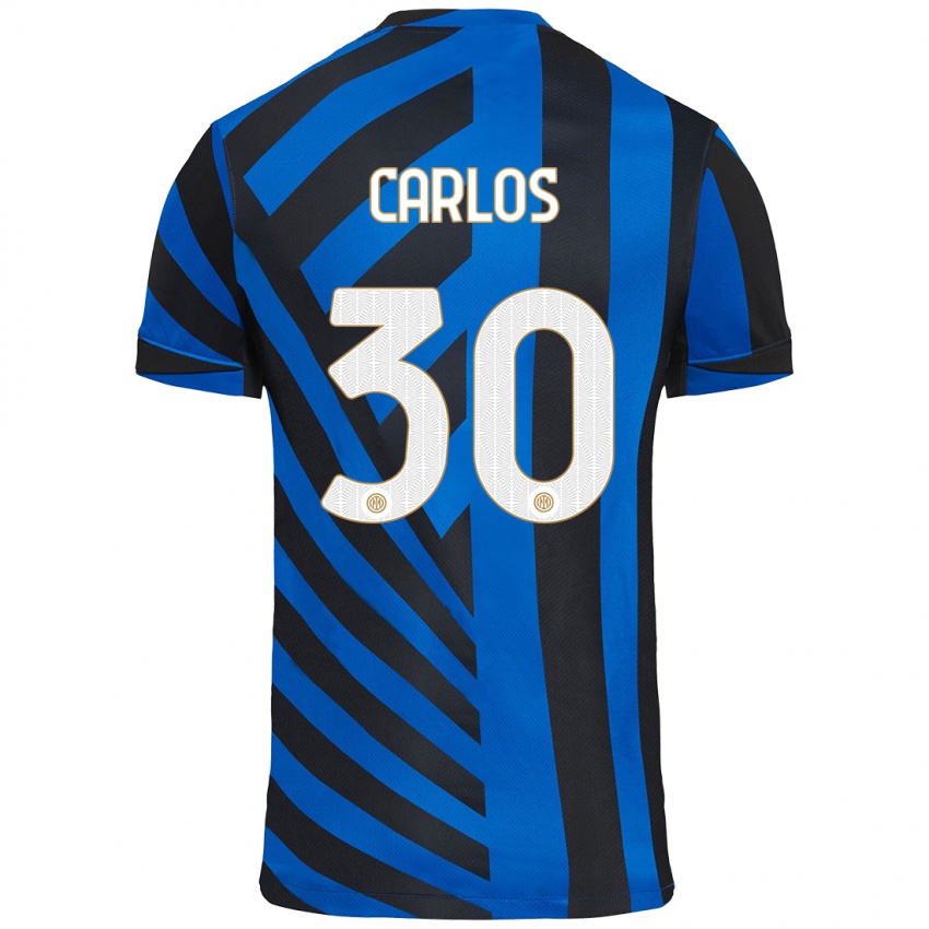 Kinderen Carlos Augusto #30 Blauw Zwart Thuisshirt Thuistenue 2024/25 T-Shirt België