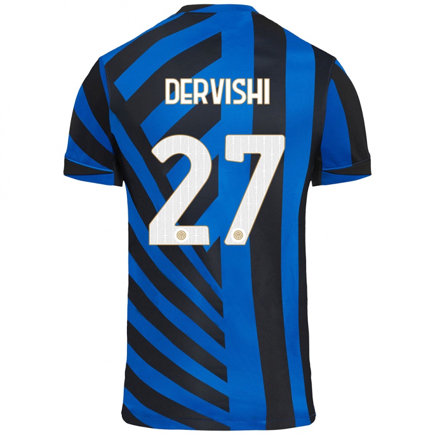 Kinderen Kristian Dervishi #27 Blauw Zwart Thuisshirt Thuistenue 2024/25 T-Shirt België