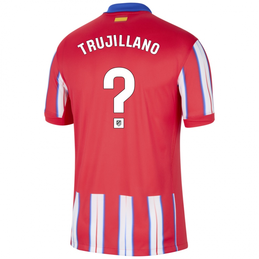 Kinder Guillermo Trujillano #0 Rot Weiß Blau Heimtrikot Trikot 2024/25 T-Shirt Belgien