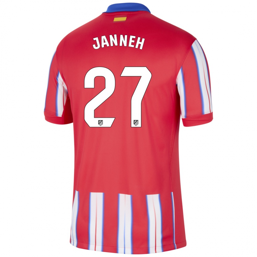 Kinder Omar Janneh #27 Rot Weiß Blau Heimtrikot Trikot 2024/25 T-Shirt Belgien